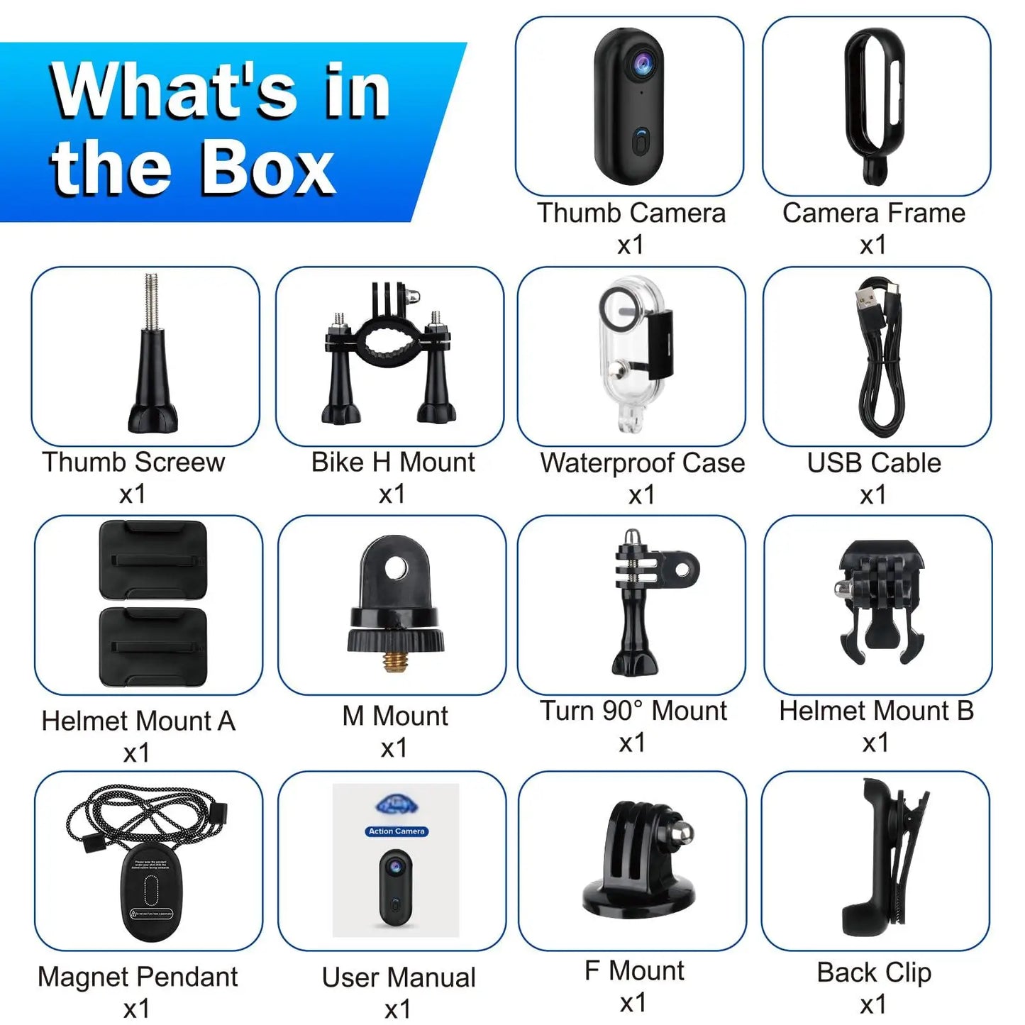 Pocket 4K Mini Camera Magnetic Wearable Cam with Waterproof Shell WiFi Bike Camera Friendly for Casual Cycling Vlog Home Use