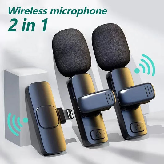 K9 Bluetooth wireless microphone portable, audio, video, static, suitable for iPhone outdoor live streaming gaming phone Type-c