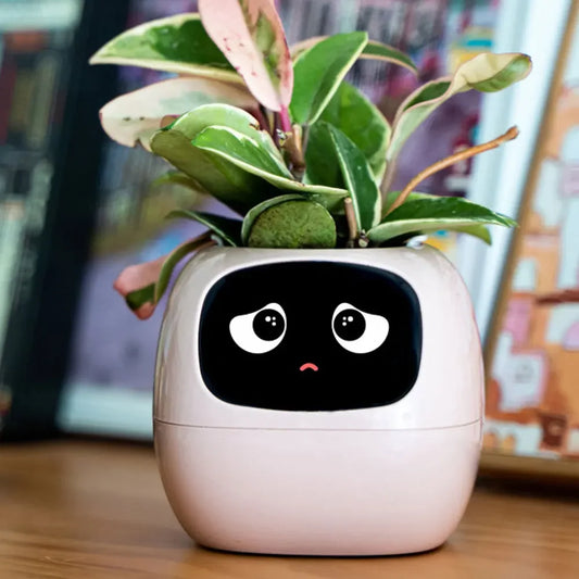 Smart Planter Smart Pet Flowerpots Ai Planter Intelligent Flowerpots Ai Chips Endless Fun Over 49 Expressions 7 Smart Sensors